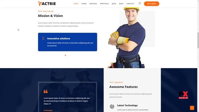 Factrie - Manufacturing / Engineering and Factory WordPress Theme смотреть онлайн