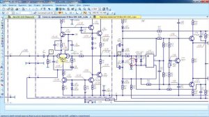 Восстановленная электрическая схема усилителя Вега 50У-122С 1990г.
