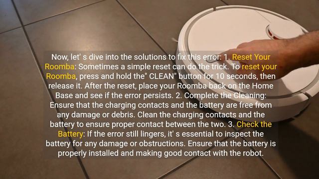 How to Fix Roomba Charging Error 5 смотреть онлайн