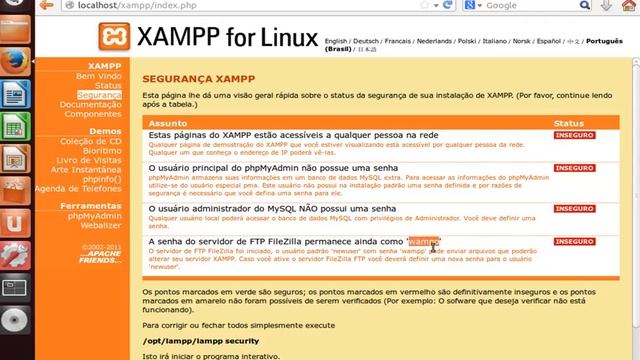 Instalação do XAMPP no Linux Ubuntu - PHP com MySQL смотреть онлайн
