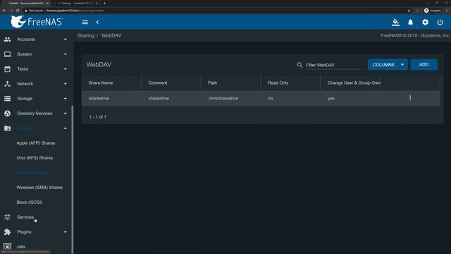 FreeNAS 11.2 - How To Config #WebDAV Service On #FreeNAS