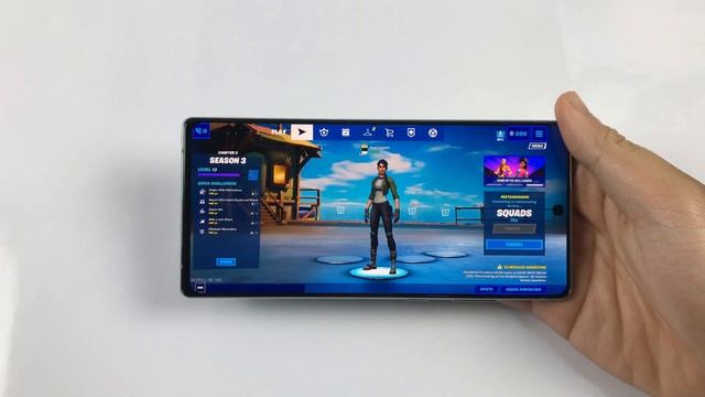 Samsung Note 20 Test Game Fortnite RAM 8GB | Exynos 990, Battery Drain Test смотреть онлайн