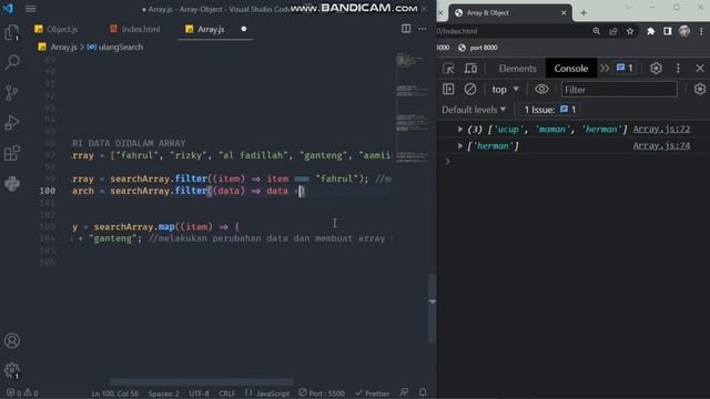 PENJELASAN ARRAY DAN OBJECT PADA JAVASCRIPT смотреть онлайн