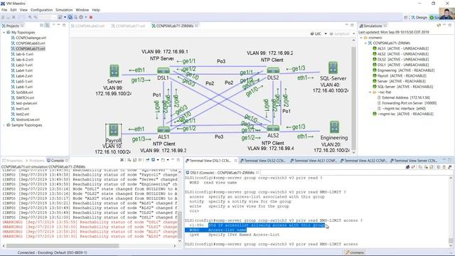 CCNPv7 SWITCH - Chapter 7 Lab 7-2 - Simple Network Management Protocol (SNMPv3) смотреть онлайн