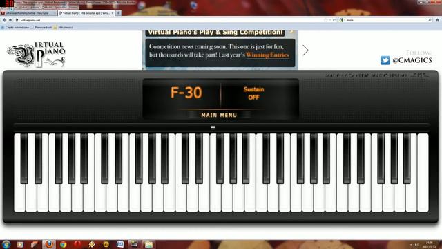 Przybyli ułani pod okienko - Virtual Piano смотреть онлайн