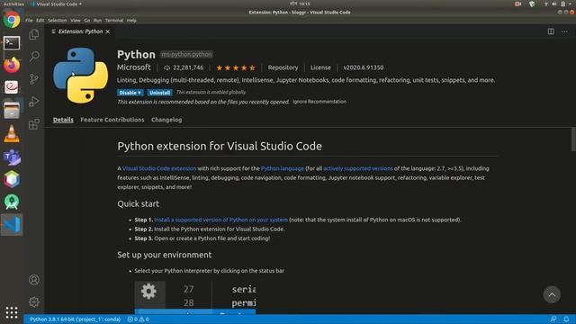 Install Visual Studio Code | Django Project in vscode | Installation to Configuration in Ubuntu смотреть онлайн