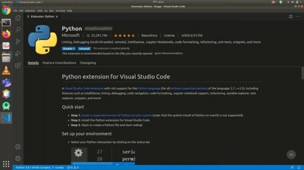 Install Visual Studio Code | Django Project in vscode | Installation to Configuration in Ubuntu