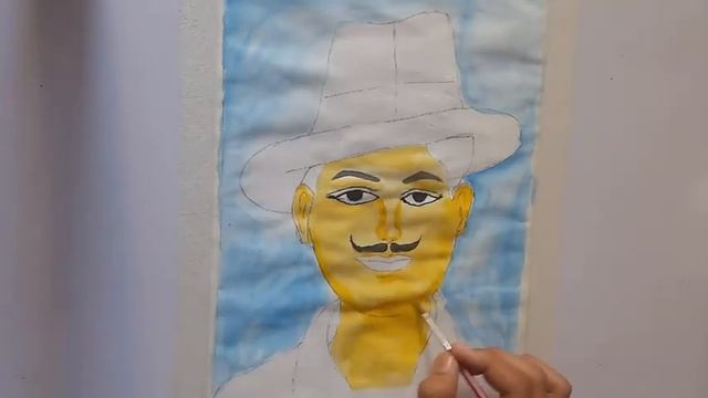 #2 Tutorial of Bhagat singh||Bhagat singh drawing смотреть онлайн
