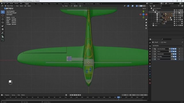 3DP Model Plane Design using Blender Geometry Nodes - Part 1 - Overview смотреть онлайн