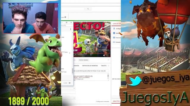 🔴JUGANDO LAS BATALLAS DE CLANES DE CLASH ROYALE EN DIRECTO!! ROAD TO 2K 720p HD смотреть онлайн