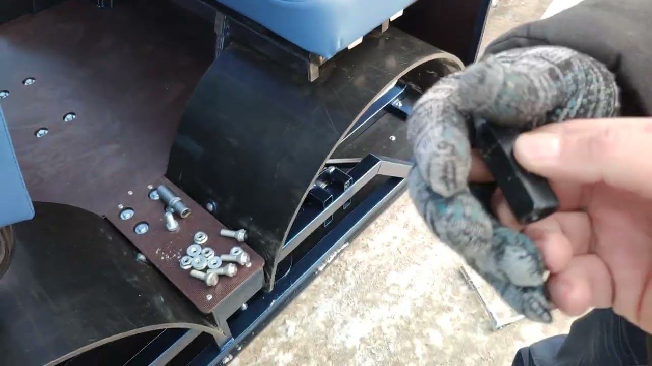 Прицеп для квадроцикла ВАНЁК 400-3 установка лыж вместо колёс. смотреть онлайн