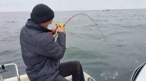 Ловля трески на slow jig.