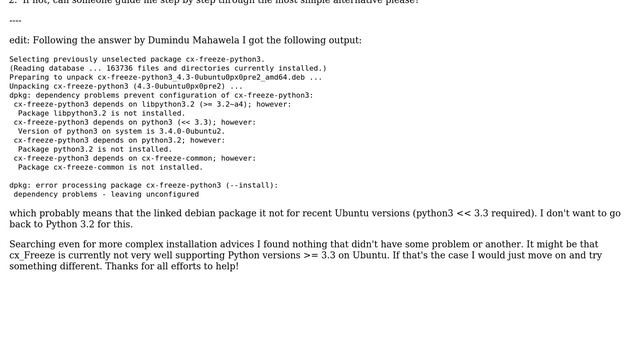 How to conveniently install cx_Freeze for Python 3? смотреть онлайн
