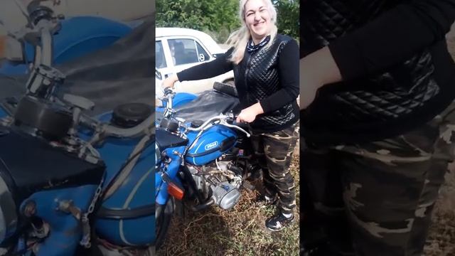 Жена осваивает мотоцикл урал смотреть онлайн