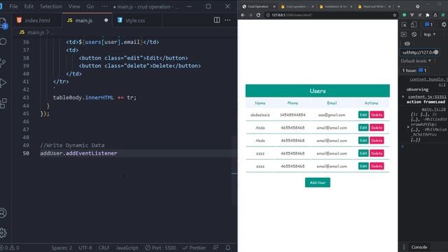 Firebase realtime database web application | CRUD Operation using Javascript смотреть онлайн