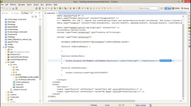 Free Phonegap Video Tutorial for iOS Android Tutorial 42 - Make Call using Phonegap API смотреть онлайн
