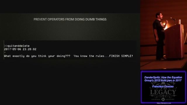 T305 DanderSpritz How the Equation Groups 2013 tools pwn in 2017 Francisco Donoso смотреть онлайн