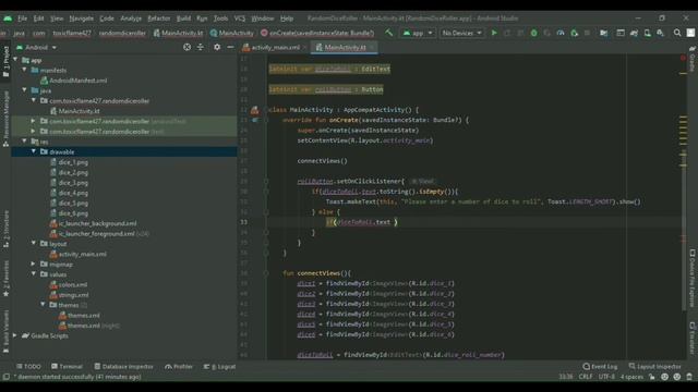 Android Studio - Making A Random Dice Roller (Download in description) смотреть онлайн