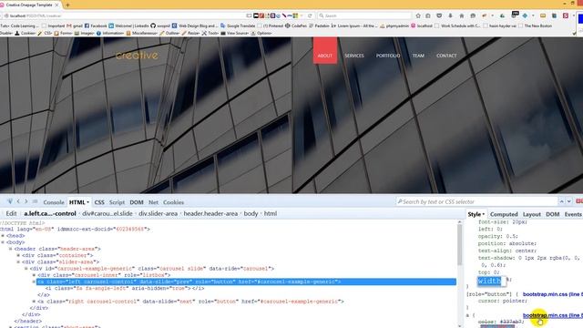 PSD 2 HTML with Bootstrap(part-04)-Creative смотреть онлайн