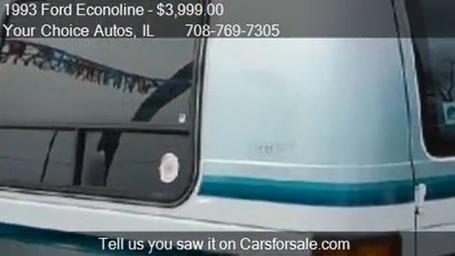 1993 Ford Econoline E150 HIGHTOP HANDICAP VAN For Sale In Po