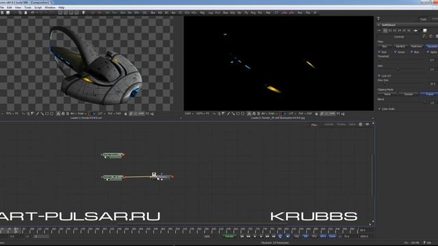Видеоурок по Fusion, основы MotionBlur'а от Krubbs. Часть 1 смотреть онлайн