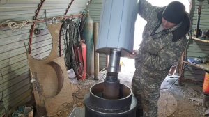 Довариваем БАННУЮ ПЕЧЬ под бак самоварного типа. Получилась разборная печь из четырех частей