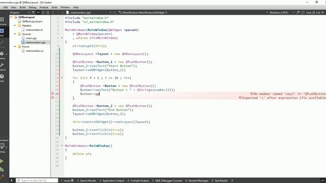 Qt C++ GUI Application Tutorial | Qt QHBoxLayout | How to use QHBoxLayout смотреть онлайн