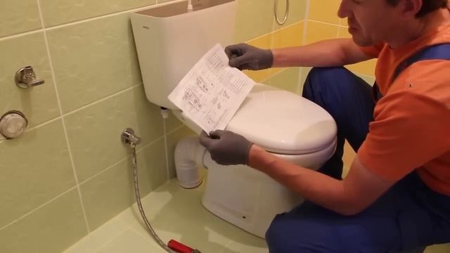 Установка унитаза: монтаж гофры, разметка часть 2 смотреть онлайн