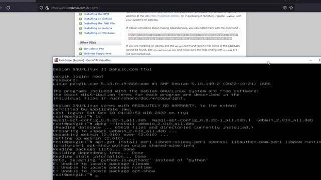 TUTORIAL HOW TO INSTALL WEBMIN DEBIAN SERVER смотреть онлайн