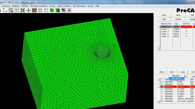 Подготовка задачи в ProCAST для моделирования литья смотреть онлайн