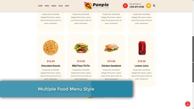 Create Restaurants Website With PanPie WordPress Theme смотреть онлайн