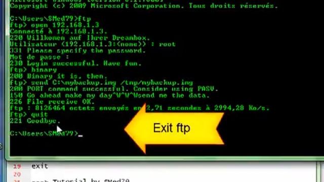 Flash Dreambox using FTP & Telnet