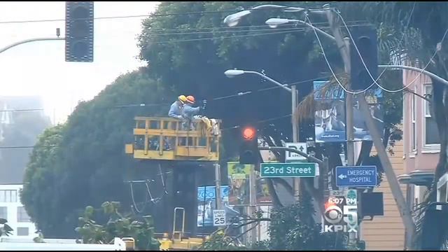 San Francisco Crews Scramble After Trees Fall During Storm смотреть онлайн