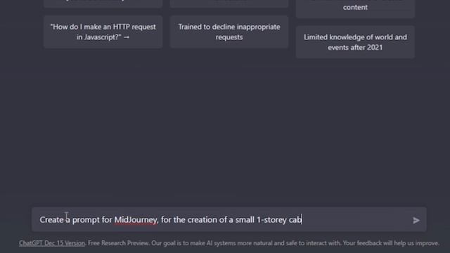 ?Cabin or home design using ARTIFICIAL INTELLIGENCE! ChatGPT and MidJourney uses for visualization! смотреть онлайн