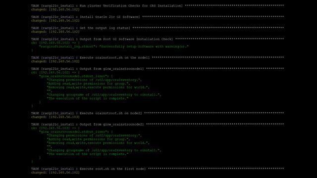 Single Command- Installing Grid Infrastructure, Install RAC RDBMS Software and Create RAC Database. смотреть онлайн