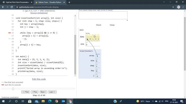 Insertion Sort Program in Telugu | Insertion Sort Algorithm смотреть онлайн