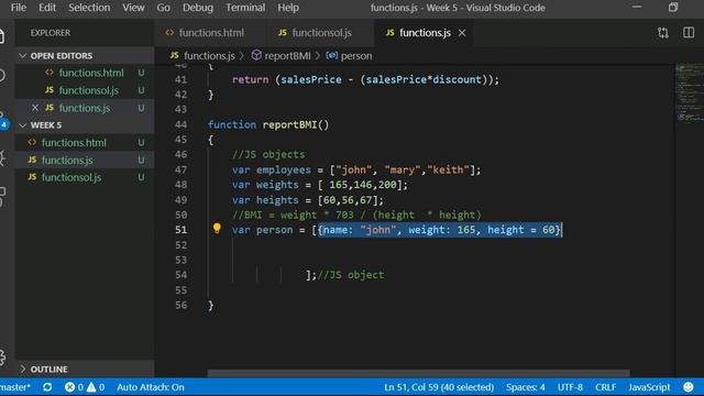 JS Functions and Objects 4 смотреть онлайн