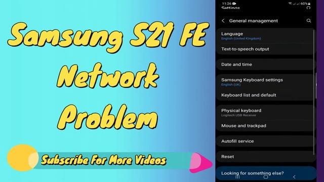 Samsung Galaxy S21 fe Network Problem fix ✔️ смотреть онлайн