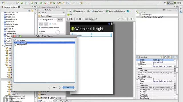 Android Tutorial 40 - Width and Height Attributes смотреть онлайн