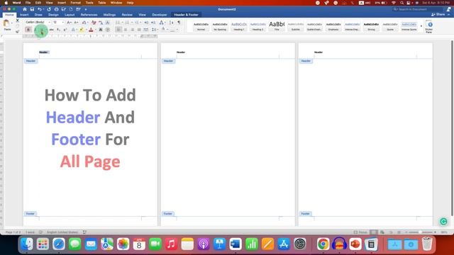 How To Add Header And Footer For All Pages смотреть онлайн