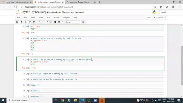 python string and string methods(index,slicing,upper,lower,replace etc..) смотреть онлайн