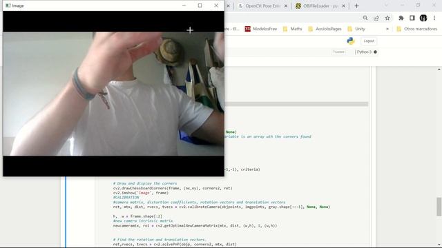 Augmented Reality with OpenCV - Draw a cube and a .obj model смотреть онлайн
