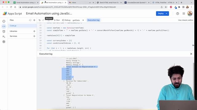 Automate Email Sending from Google Sheets with 1 click - HTML & JavaScript! смотреть онлайн