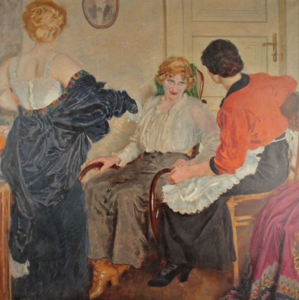 Женская грация. Художник Йозеф-Индржих Лоукота (Josef Jindřich Loukota) (1879 - 1967). смотреть онлайн