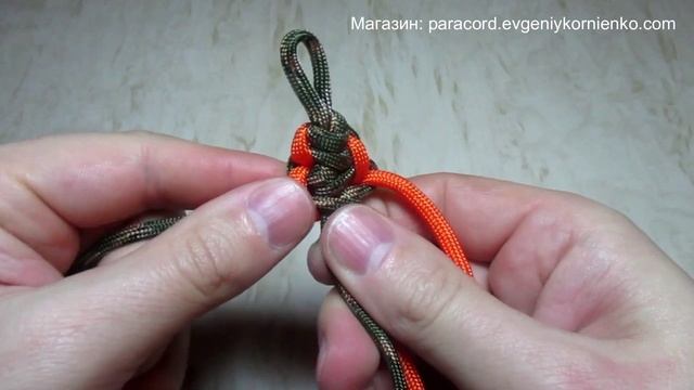 Браслет из паракорда «Скрутившаяся кобра». смотреть онлайн