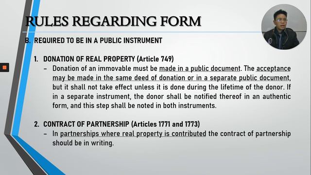 Contracts Chapter 3 Form Of Contracts