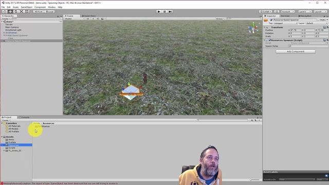 Unity3D 101: Spawning Objects from prefabs, resources, and pools смотреть онлайн