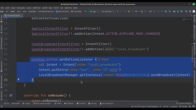 ? ANDROID - ? BROADCAST RECEIVER ~ IMPLICIT & LOCAL BROADCAST ? KOTLIN смотреть онлайн