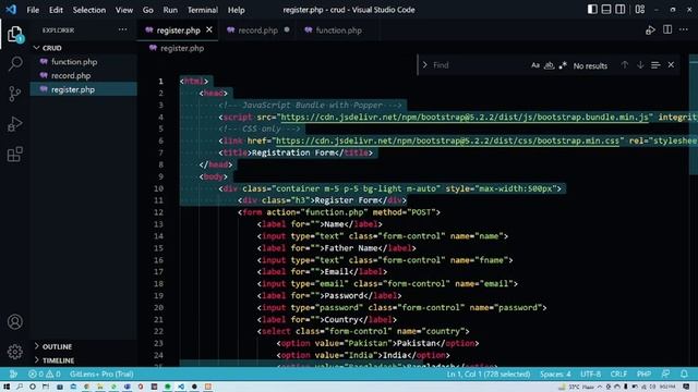 CRUD Operation in PHP Live Class, Core PHP, Create, Delete Update and Select Queries in PHP | Salam смотреть онлайн