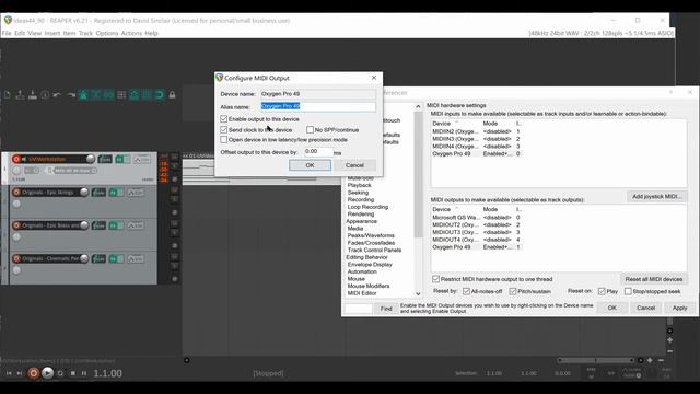Configuring Reaper with the Oxygen Pro Series Keyboards смотреть онлайн